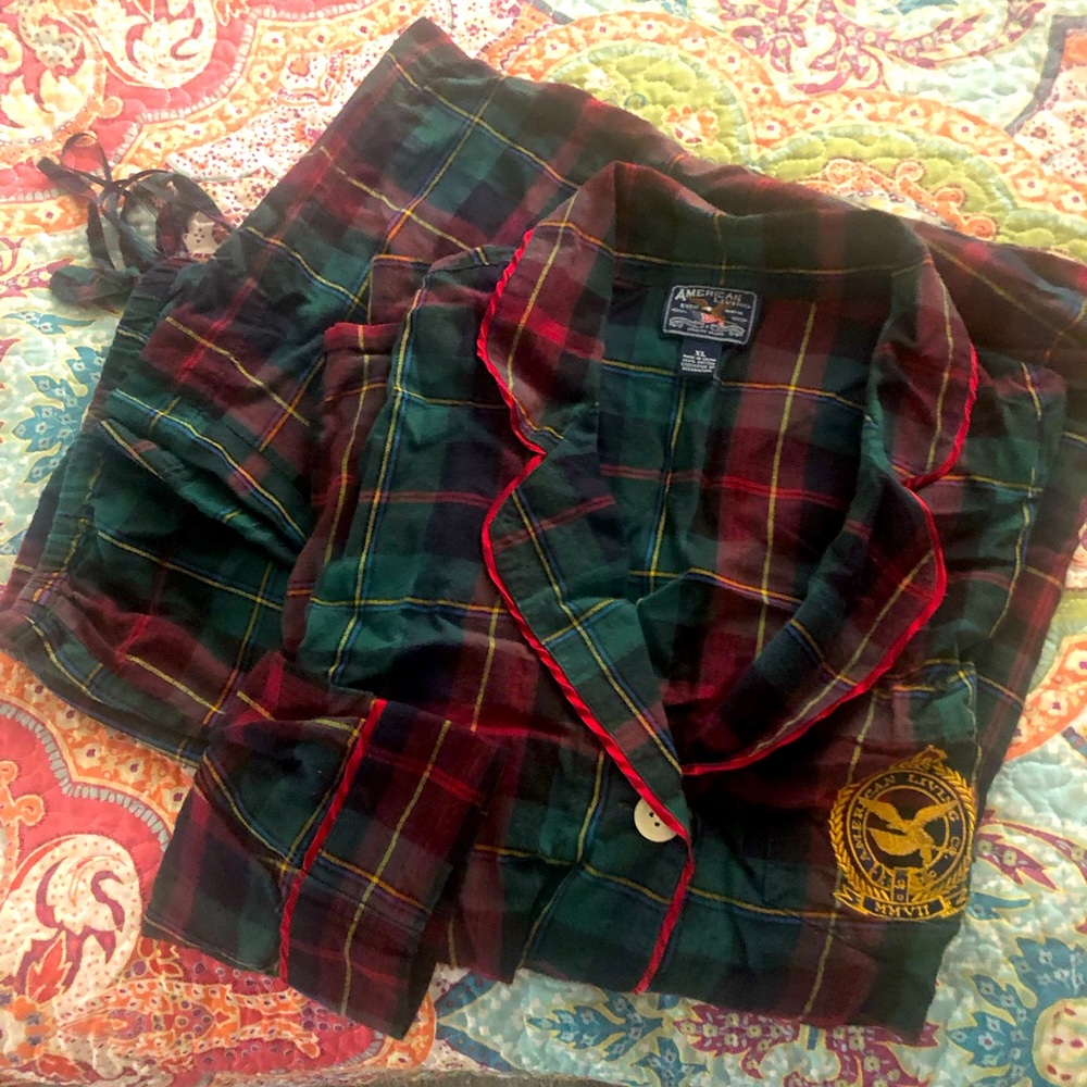 American Living Plaid Cotton Pajamas XL